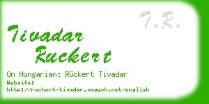 tivadar ruckert business card