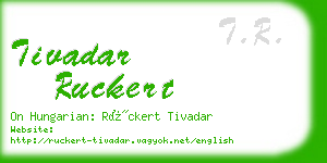 tivadar ruckert business card